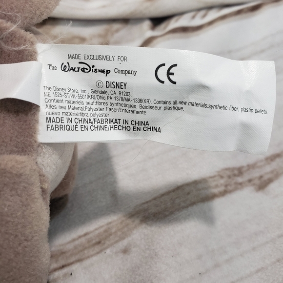 Disney Winnie The Pooh Easter Bunny Gopher Beanbag Plush With Tag 7 Inch 90s - Picture 9 of 11